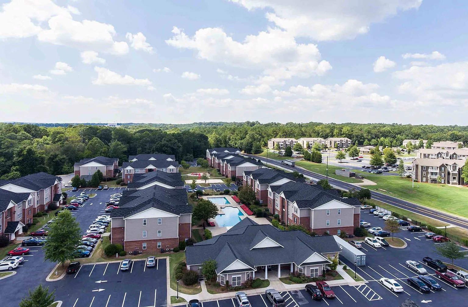 exterior view at The Marlowe Apartments in Carrollton, GA
